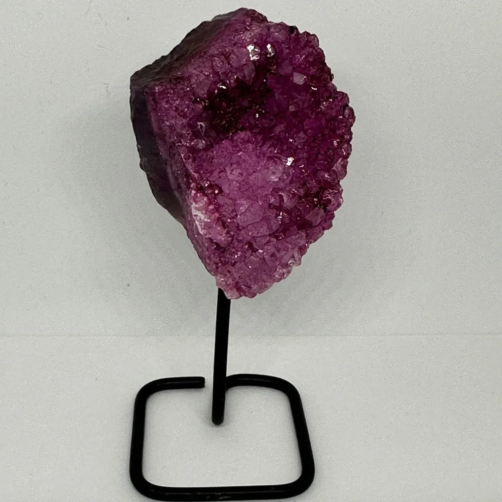 Purple Crystal Cluster on Stand - Picture 3 of 4